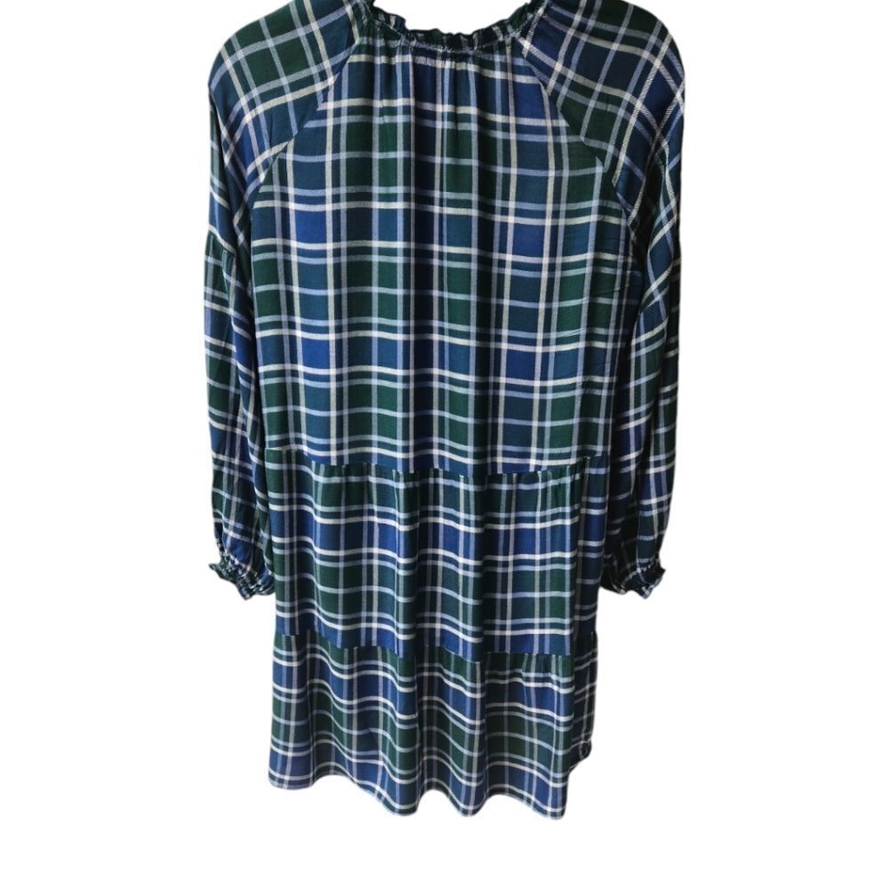 SHOW ME YOUR MUMU Women's Ainsley Long Sleeve Plus Size Flannel Plaid Mini Dress - Picture 13 of 16